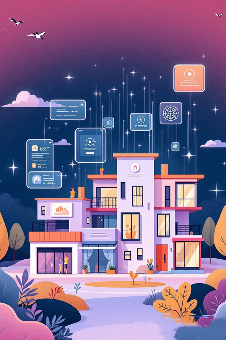 Smart property dashboard with real-time marketing and analytics overlays